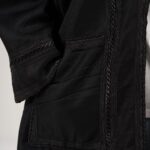 Men classical bisht | Jetblack - Image 4