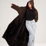 Women classical bisht | Chestnut - Image 4