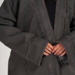 Women classical bisht | Ash Grey - Image 4