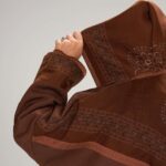 Shaal bisht | Tan brown with a different shaal color - Image 4